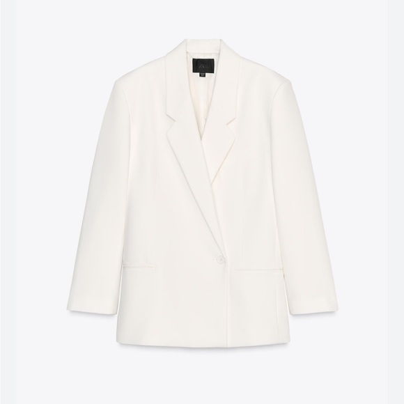 Zara NWT oversized blazer white 5063/729 - Picture 2 of 4